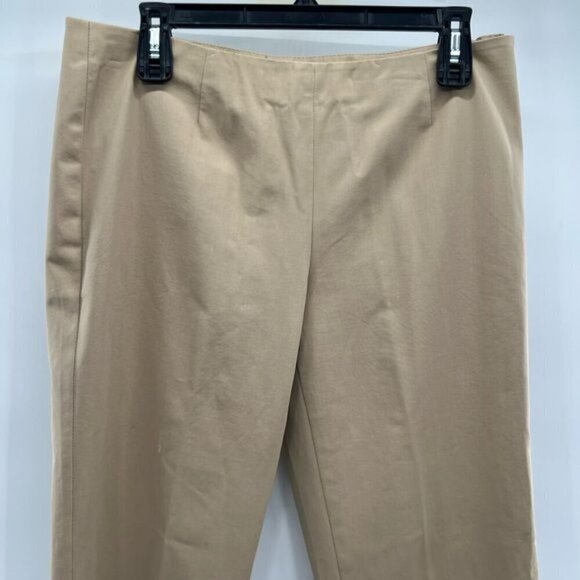 Lafayette 148 New York brown ankle trousers pants size 6 side zip - Picture 2 of 10